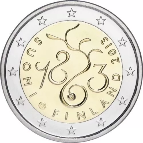 2 Euro Commemorativa Finlandia 2013 - 150° Del Parlamento Finlandese - Fdc Unc -