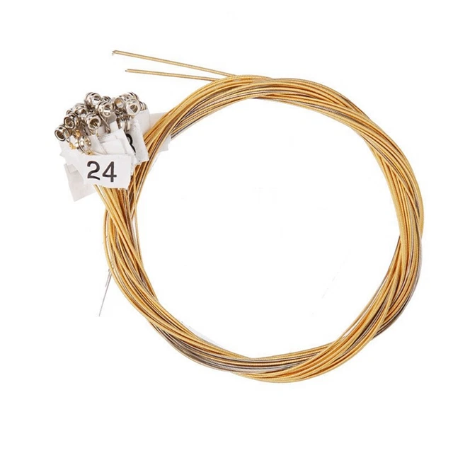 24 Strings Replacement Metal String for Lyre Harp,  Replacement Strings,6541