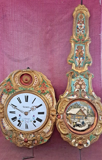 Horloge de parquet - Horloge grand-mère - Bois, chêne, Laiton - 1930