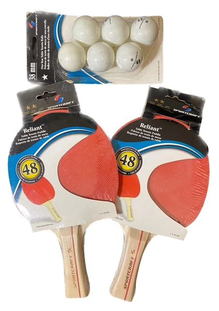 Lot De 2 Raquettes De Tennis De Table Andro Kanter Explorer + Balles + Sac - Neuf