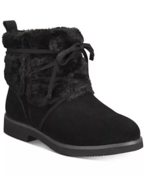 Style&Co Women's Zijune Cold-Weather Ankle Boots Black 6M NEW