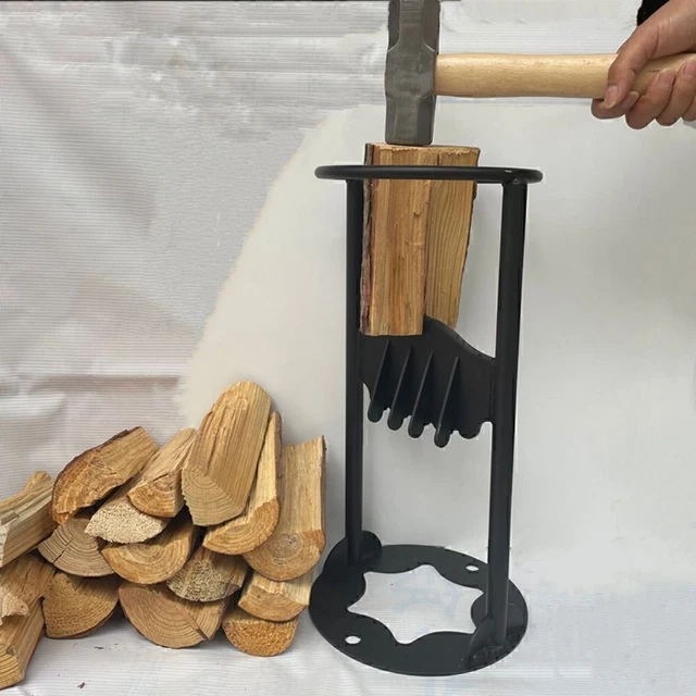 MANUAL LOG FIREWOOD Splitter Wood Kindling Cracker Wedge Cutting Tool £ ...
