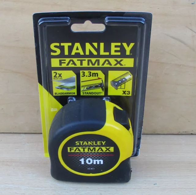 Stanley Bandmaß 10 m x 32 mm Maßband FatMax Tape 0-33-811