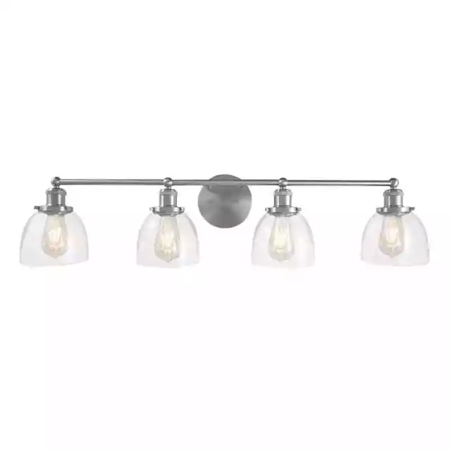 Home Decorators Evelyn 4-light Brushed Nickel Modern Industrial Indoor Vanity