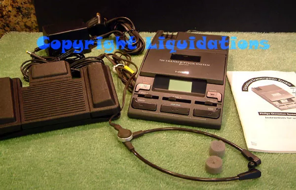 Philips LFH 720 Mini Cassette Transcriber, Transcription / Dictation Machine