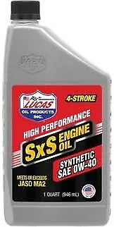 Lucas Oil Synthetic Blend SAE 10W-40 SXS Engine Oil/6x1/Quart Semi-Synthetic
