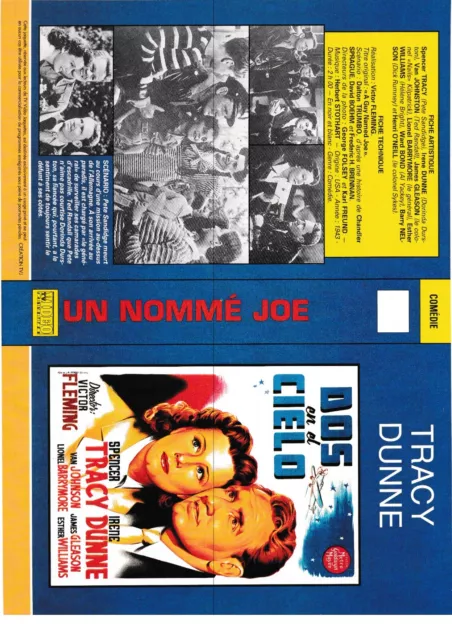 JAQUETTE VHS (seule) : UN NOMME JOE / LE GRAND SECRET