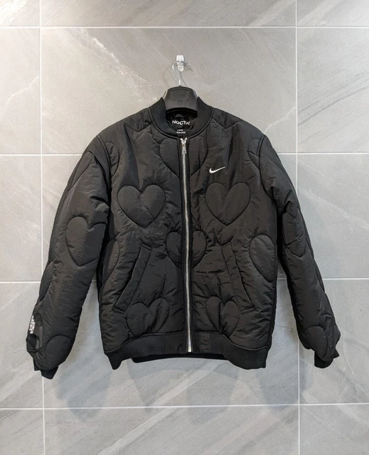 Nike pink best sale heart bomber jacket
