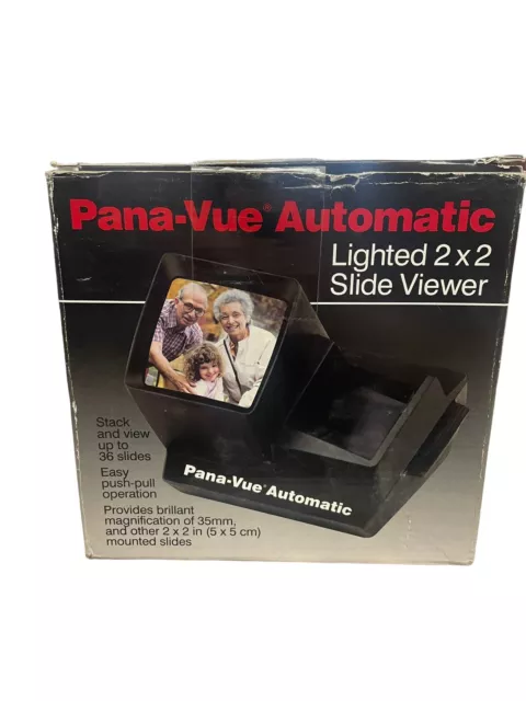 Pana-Vue by View-Master  Lighted 2x2 Automatic Slide Viewer with Box