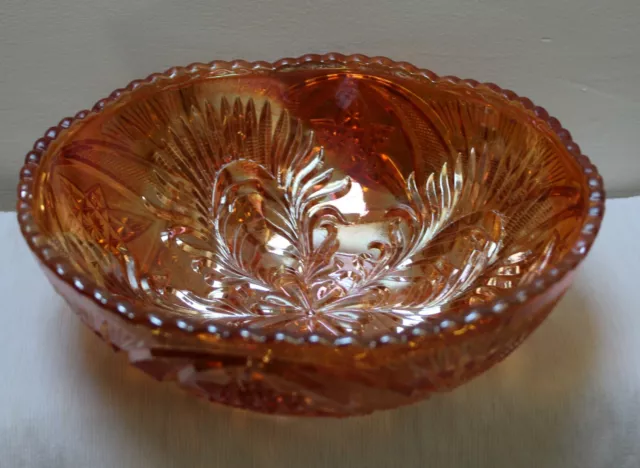 Brockwitz Carnival Glass Bowl - Marigold