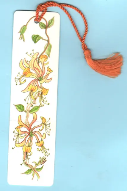 Antioch 1988 Bookmark Orange Campanula Flowers Floral Wildlife Garden Lover Gift