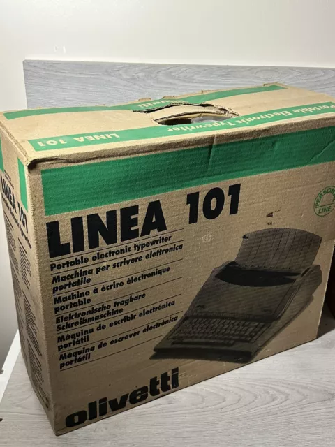 Used Olivetti Linea 101 Type-writer Opened New