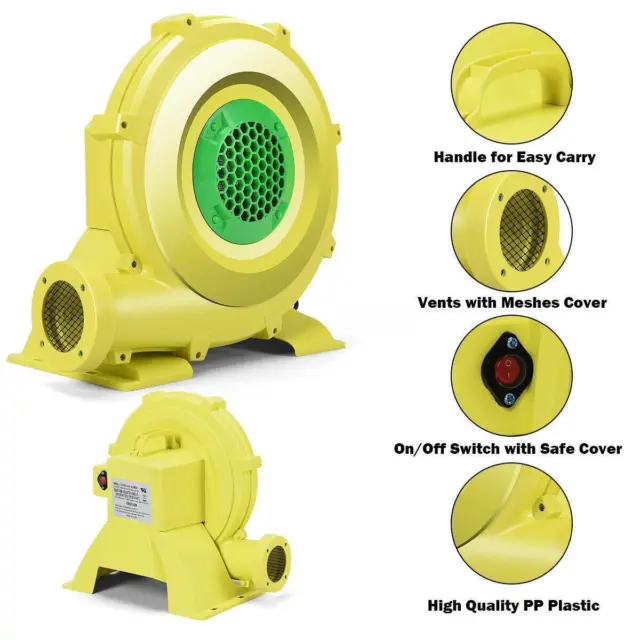 950W 1.25HP Air Pump Blower Fan for Inflatable Bounce House Water Slide Castle