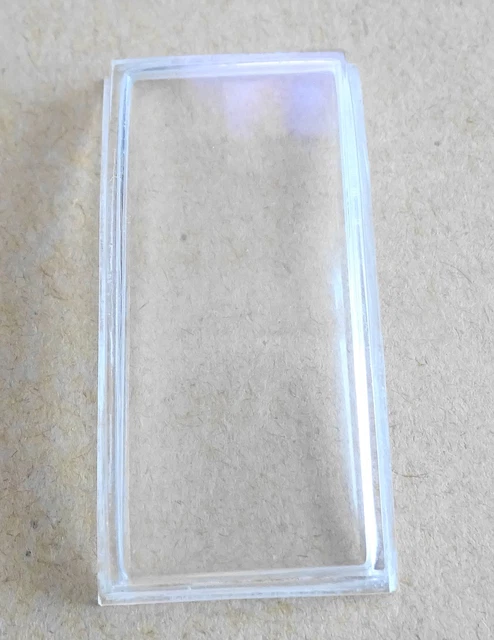 VERRE MONTRE 25.5 x 25.5 mm CINTRE 4 COTÉS URX - A TALON DE: 28.9 X 28.9 mm