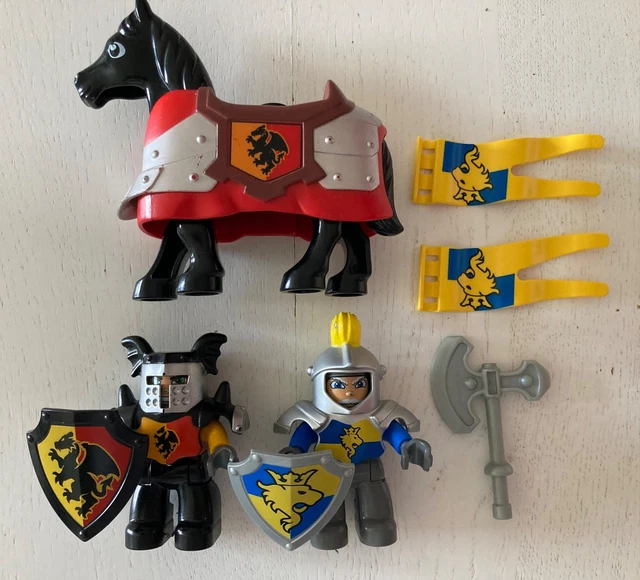 PLAYMOBIL 5815 Duo De Chevaliers Licorne Et Dragon Moyen Âge Château