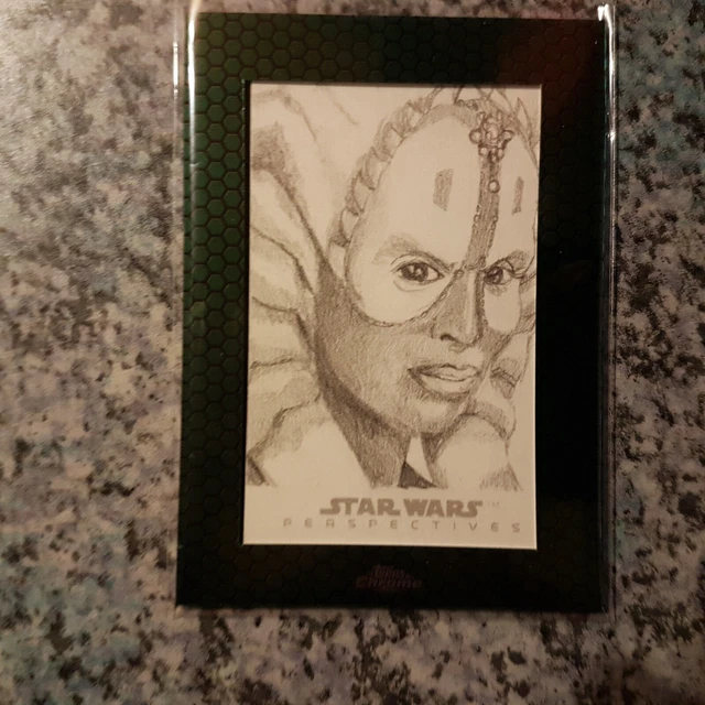 Star Wars Topps Cromate Prospettive Carta da visita schizzo 2015