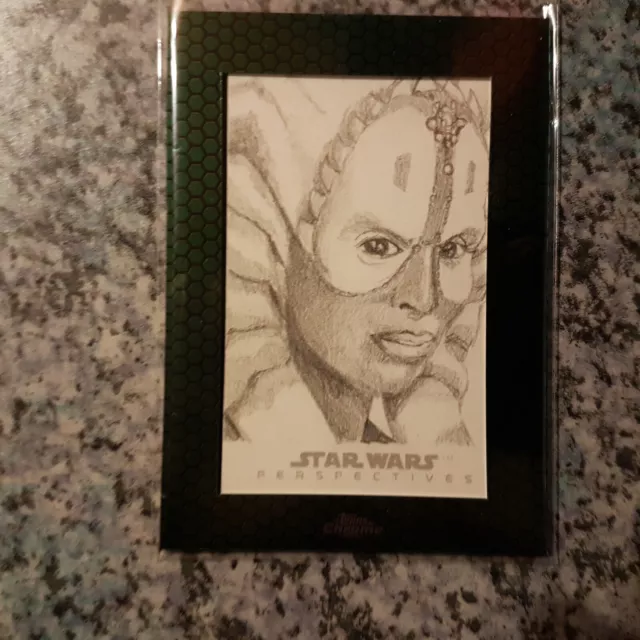 Topps Star Wars Chrome Perspectives Sketch Card Trading Card 2015