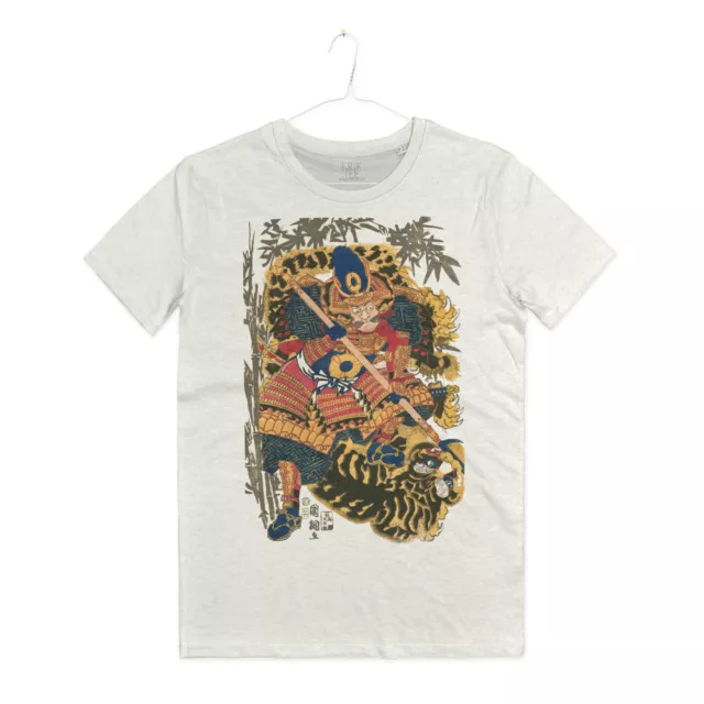 Maglietta Arti Marziali Samurai T-shirt Man Tatuaggio Giapponese Japan Old Art