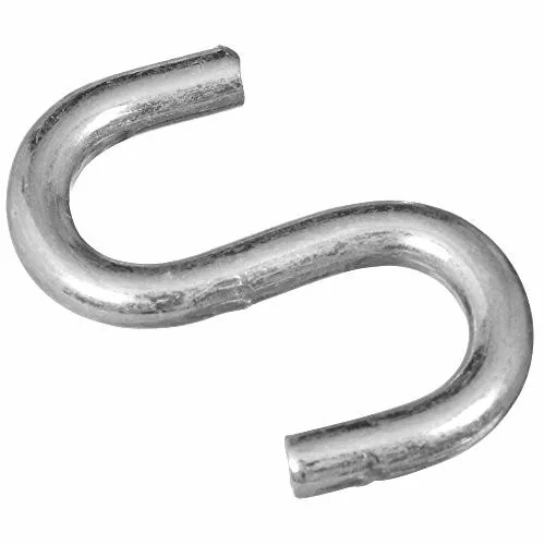 National Hardware N273-417 2076BC Open S Hook in Zinc Plated, 1-1/2"
