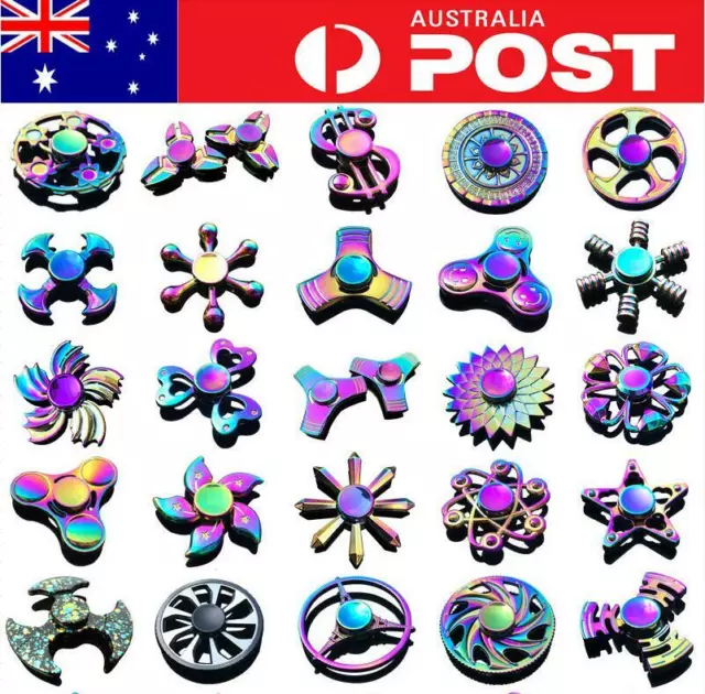 3D Fidget Hand Spinner Finger Toys EDC Focus Stress Reliever For Kids Adults AU