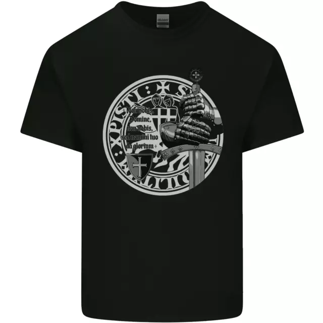 T-shirt top Non Nobie St Georges Day Knights Templar da uomo cotone