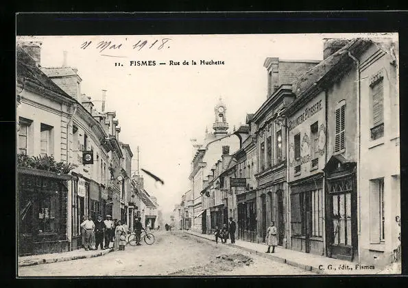 CPA Fismes, Rue de la Huchette