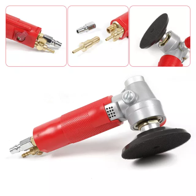 For Granite Marble Stone Polishing 4"Air Polisher Water Jet Pneumatic Grinder