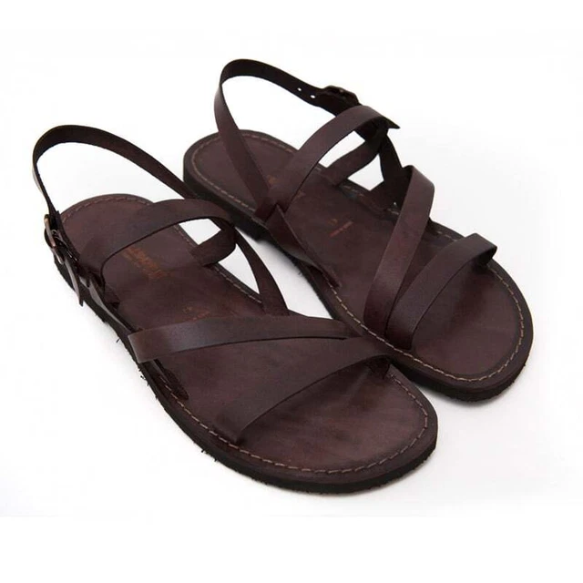 Sandales Artisanales Italiennes Pour Homme En Cuir Véritable – Style Salento