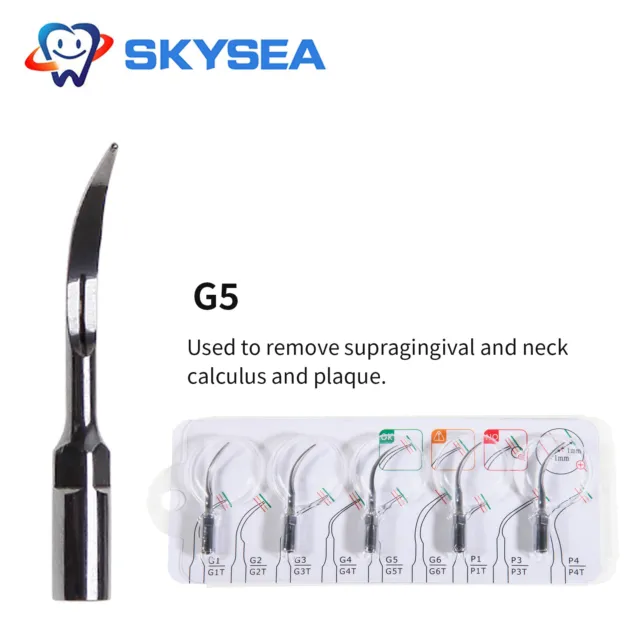 5x Dental Ultrasonic Scaler Tips Fit Woodpecker EMS Cavitron Handpiece G5 zd