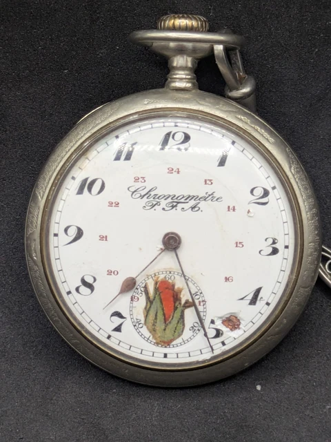 MONTRE A GOUSSET Chronomètre 15 RUBIS V.A.R a Restaurer EUR 30,00 - FR