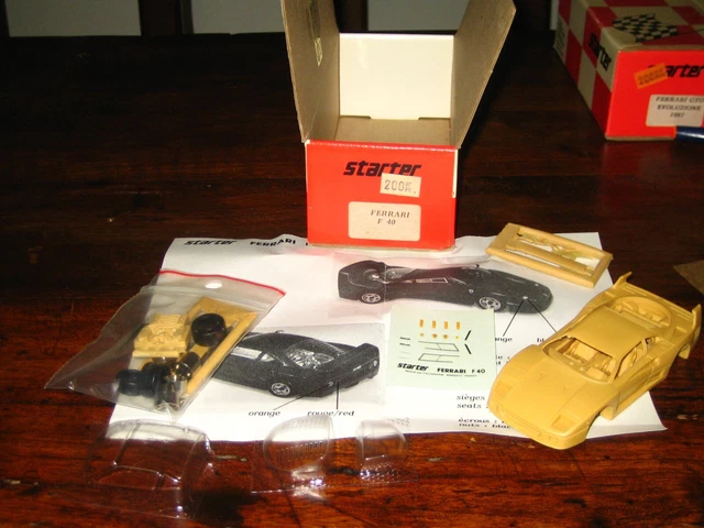 Ferrari F40 Starter 1/43 – Kit Résine Monté Par Pro – France