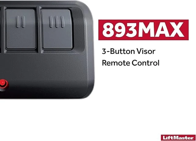 LIFTMASTER 893MAX 3-BUTTON Remote Control - for Garage, Gate Openers ...