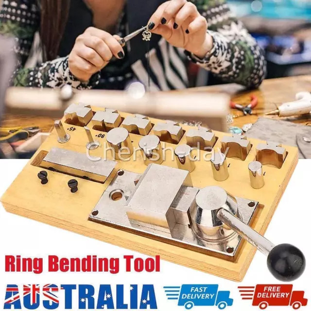 Ring Bender Handle Tool Bending Jewellers Kit Heavy Duty Shaping Machine AUS