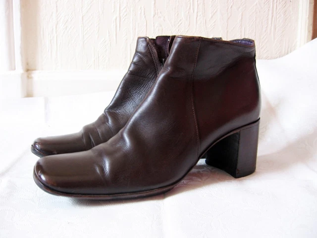 Bottines en cuir marron « FreeLance» T : 36
