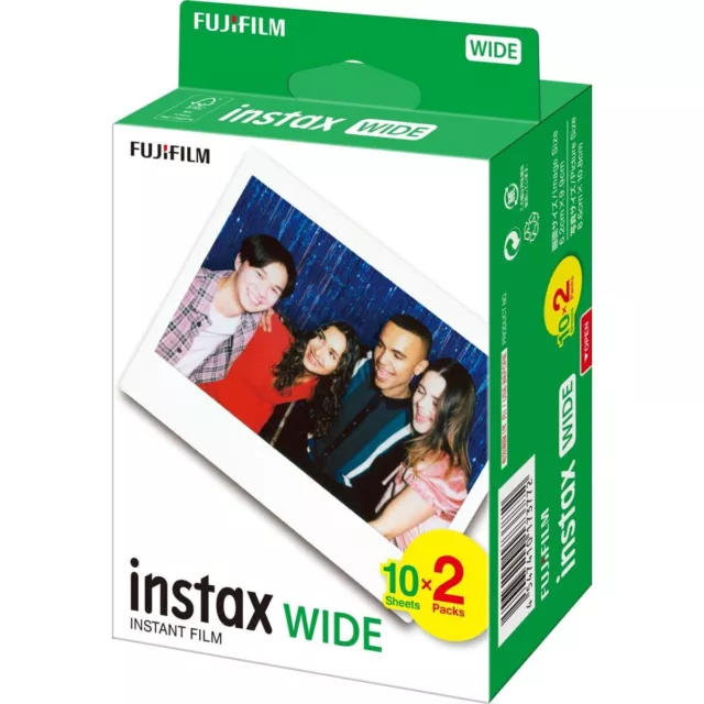 Fujifilm Instax WIDE Picture Format Film TWIN Pack (20 Shots)