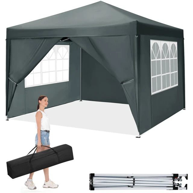 PADIGLIONE 3X3 IMPERMEABILE Gazebo Pieghevole Pergole Padiglione Pop-up - Foto 12