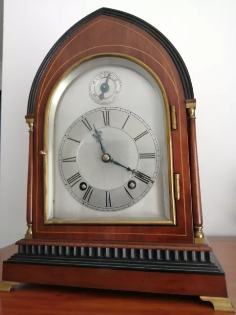 Original Antique German 1/4 Striking "Ting Tang" Mantle Clock ~ c.1900