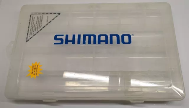 SHIMANO CLEAR PLASTIC Fishing Tackle Box Lure Bait Organizer SHM