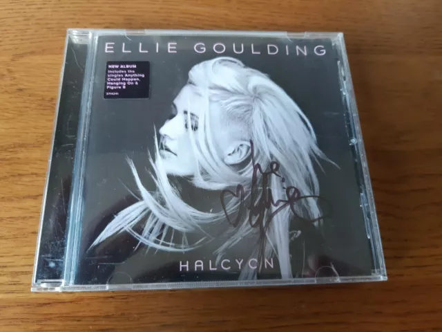 Ellie Goulding Hand Signed Cd Halcycn 2012  Vg+