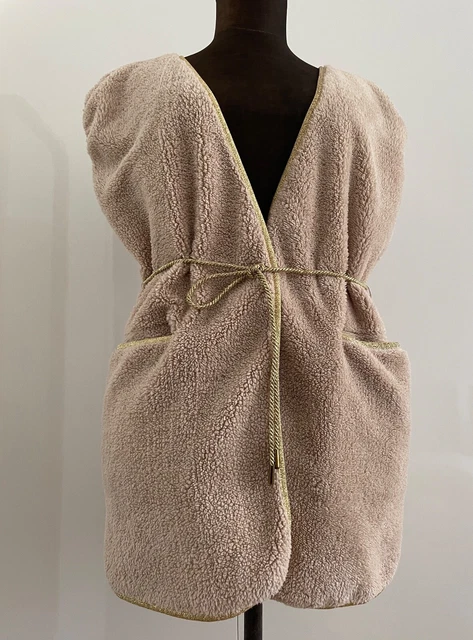 Wie Neu!  Rituals … Yoga Teddy Fell Weste Beige - Gold Gr. S/M