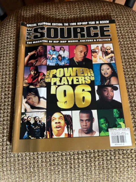 The Source Magazine - January 1997 "Power Players of '96" Dr. Dre Tupac Lil Kim