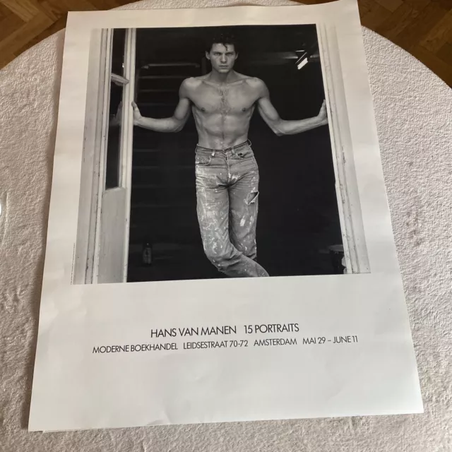 Vintage Original HANS VAN MANEN 15 Portraits Exhibition Poster Amsterdam 1983