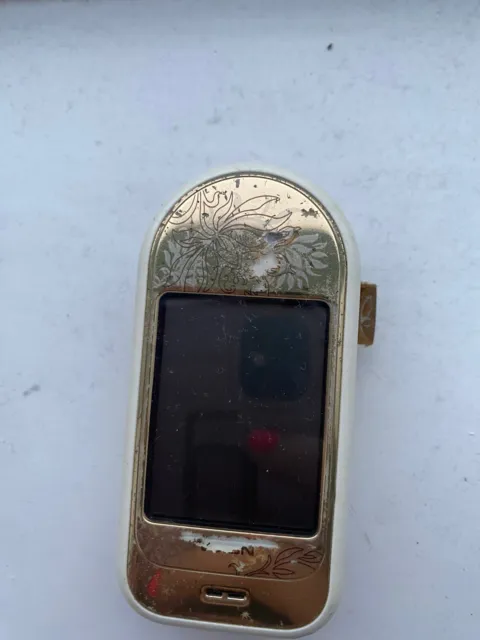 Vintage Nokia 7370 Gold Flip Phone With Headphones