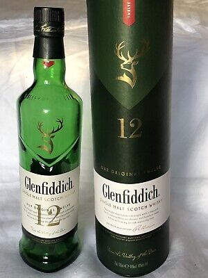Glenfiddich 12 Year Whisky Empty Bottle With Display Box 50cl Collect/Display 