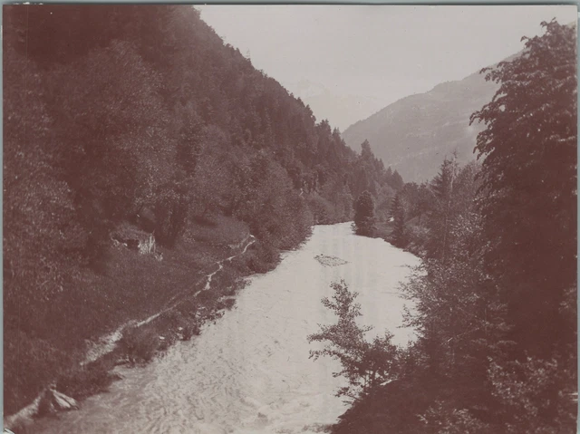 Tirage Vintage Photographique Haute-Savoie, Moulins - Circa 1890 - Format 11.5x8.5 Cm