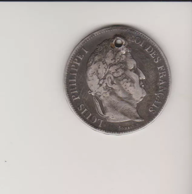 Piece 5 Francs Louis Philippe  1833 Bb    Percee