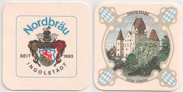 Nordbräu Ingolstadt - alter Bierdeckel "Neues Schloss"