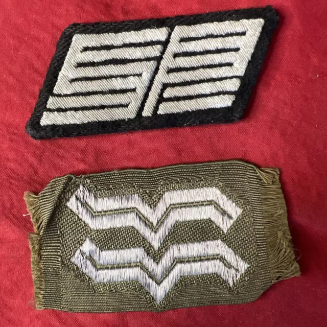 WWII WW2 German Transportkorps Speer Collar Tab Org Todt Lot Of 2 Original