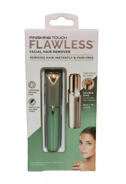 Finishing Touch - FLAWLESS - Facial Hair Remover - 18K Gold Plated - SEALED ✅