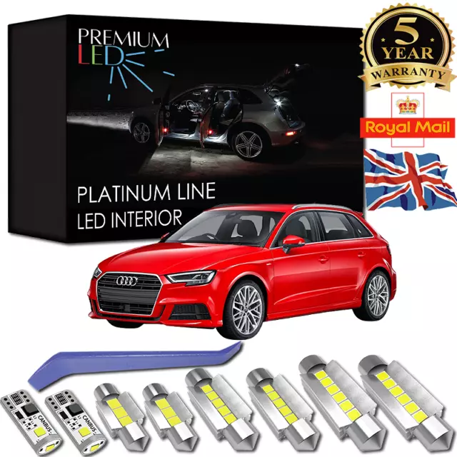 Audi A3 8V LED Interior Kit Premium 7 SMD Bulbs Error Free Canbus 8V1 8VA